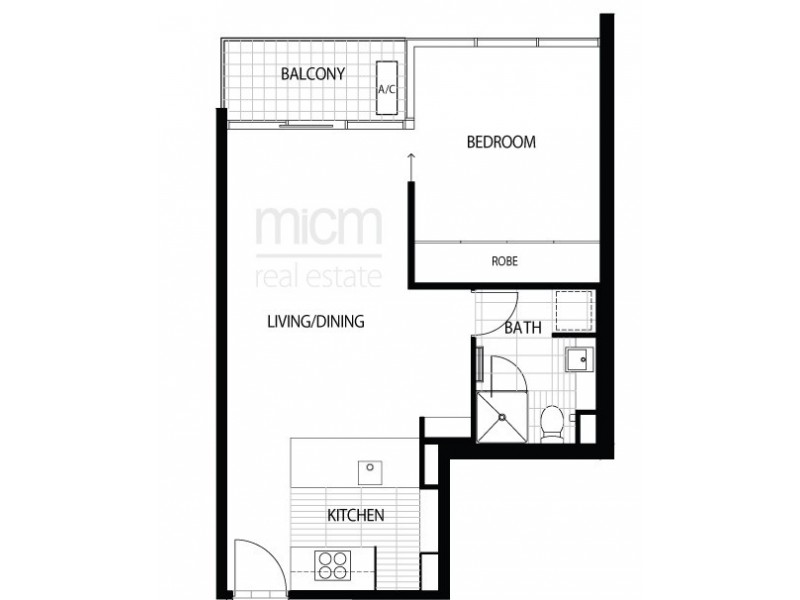 1600/63 Whiteman Street, Southbank VIC 3006 Floorplan