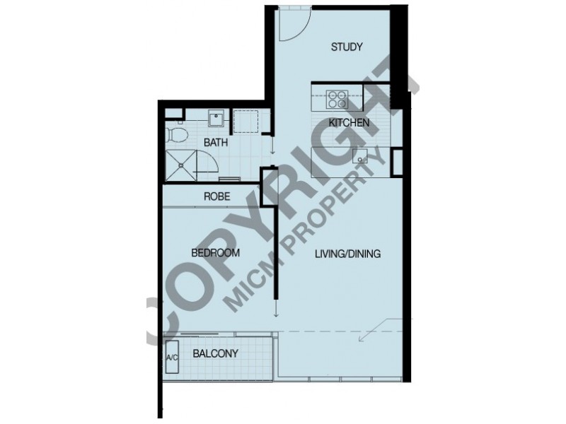 REF 32953/63 Whiteman Street, Southbank VIC 3006 Floorplan