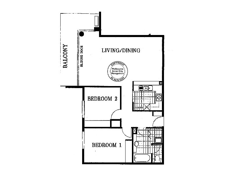 117/8 Wells Street, Southbank VIC 3006 Floorplan