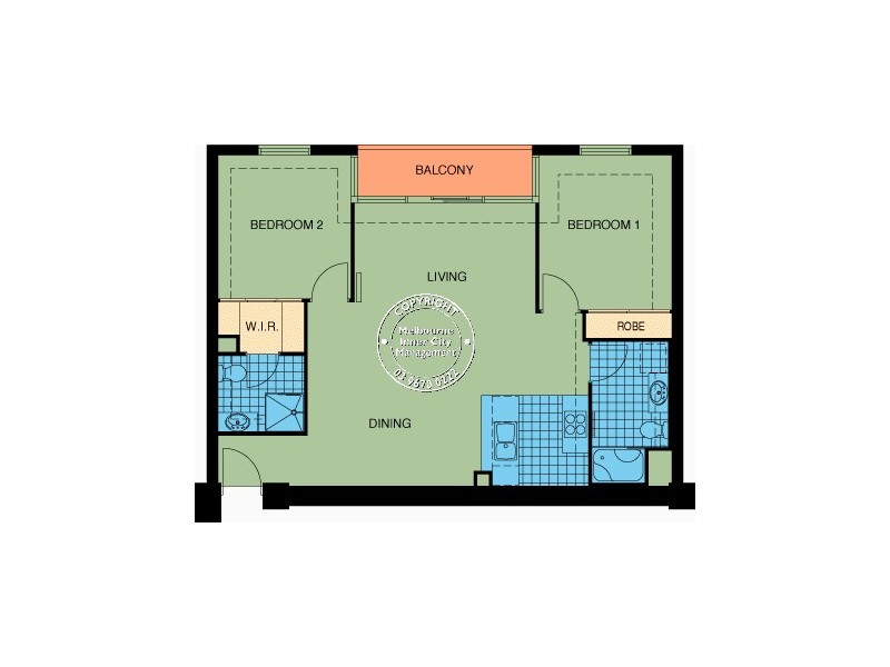 REF 23164/88 Southbank Boulevard, Southbank VIC 3006 Floorplan