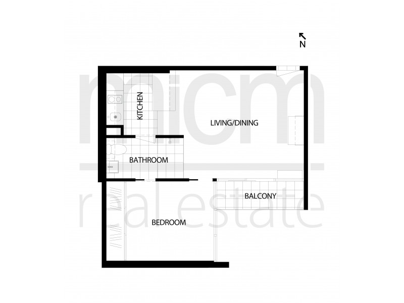 412/181 A’Beckett Street, Melbourne VIC 3000 Floorplan