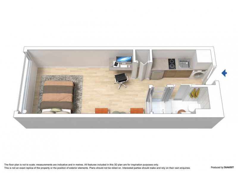 1009/181 A’Beckett Street, Melbourne VIC 3000 Floorplan