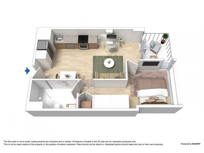 3712/220 Spencer Street, Melbourne VIC 3000 Floorplan
