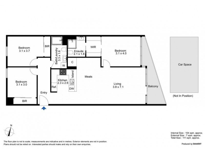 167/416A St Kilda Road, Melbourne VIC 3004 Floorplan
