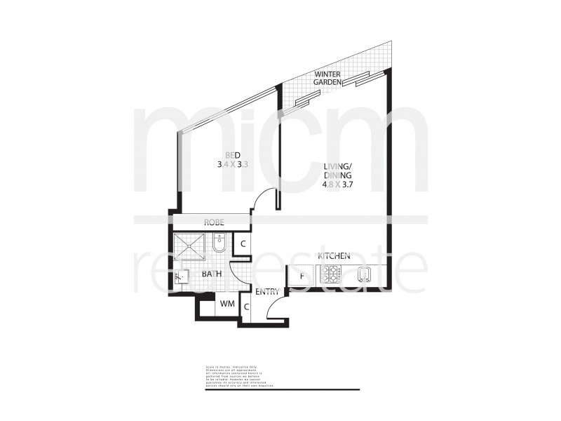 1802/100 Harbour Esplanade, Docklands VIC 3008 Floorplan