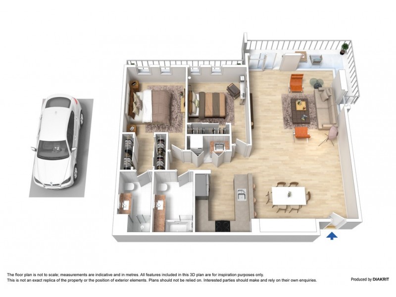 908/102 Wells Street, Southbank VIC 3006 Floorplan