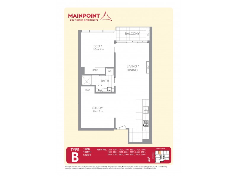 REF 23211/241 City Road, Southbank VIC 3006 Floorplan