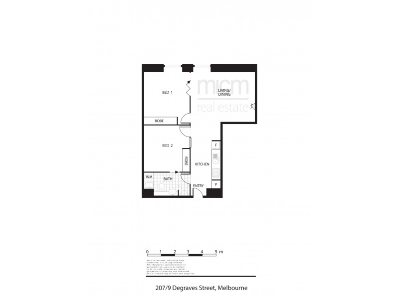 207/9 Degraves Street, Melbourne VIC 3000 Floorplan
