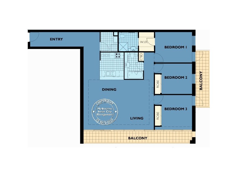 REF 23234/83 Queensbridge Street, Southbank VIC 3006 Floorplan