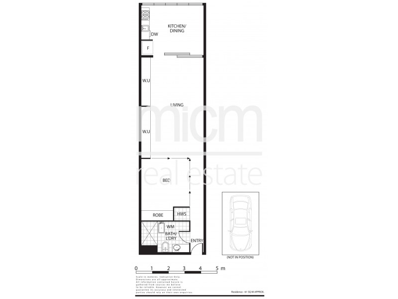 1023/555 Flinders Street, Melbourne VIC 3000 Floorplan