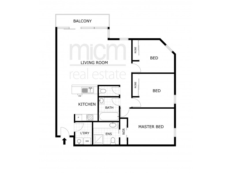 93/88 Park Street, South Melbourne VIC 3205 Floorplan