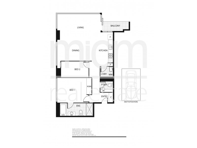 1604/7 Riverside Quay, Southbank VIC 3006 Floorplan