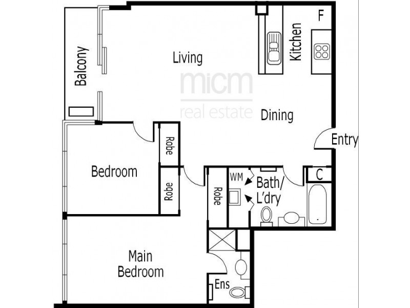 328/183 City Road, Southbank VIC 3006 Floorplan
