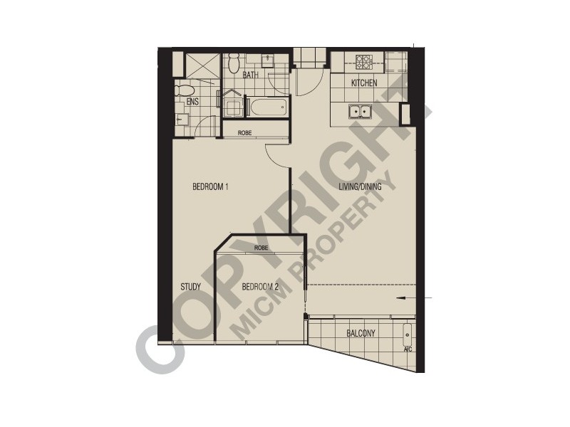 REF 23277/180 City Road, Southbank VIC 3006 Floorplan