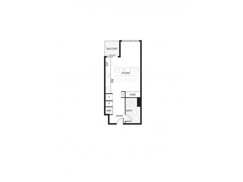 3206/220 Spencer Street, Melbourne VIC 3000 Floorplan