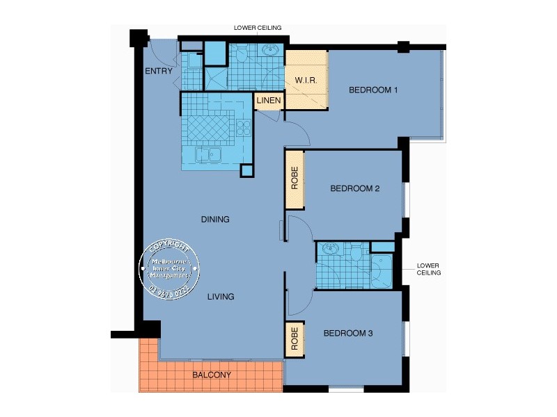 REF 23301/79 Whiteman Street, Southbank VIC 3006 Floorplan