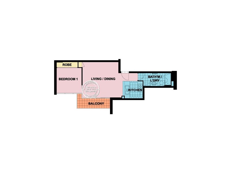 REF 23322/668 Bourke Street, Melbourne VIC 3000 Floorplan