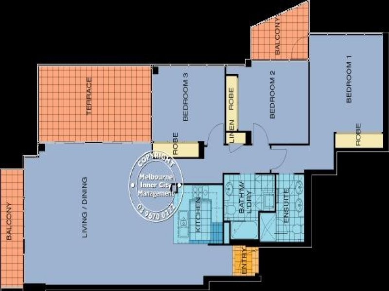 307/22 Kavanagh Street, Southbank VIC 3006 Floorplan