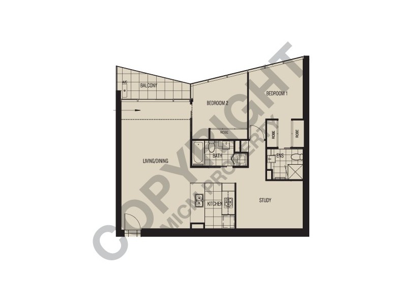 REF 33291/180 City Road, Southbank VIC 3006 Floorplan