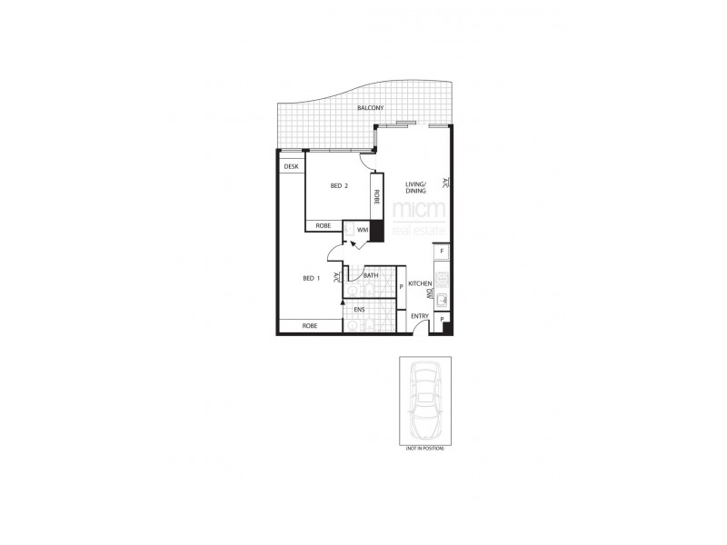 1703/35 Albert Road, Melbourne VIC 3004 Floorplan