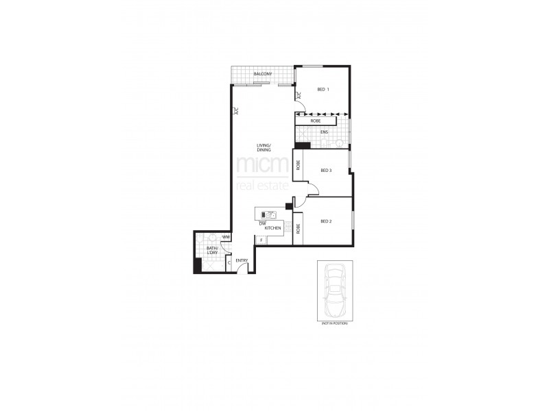 2008/163 City Road, Southbank VIC 3006 Floorplan