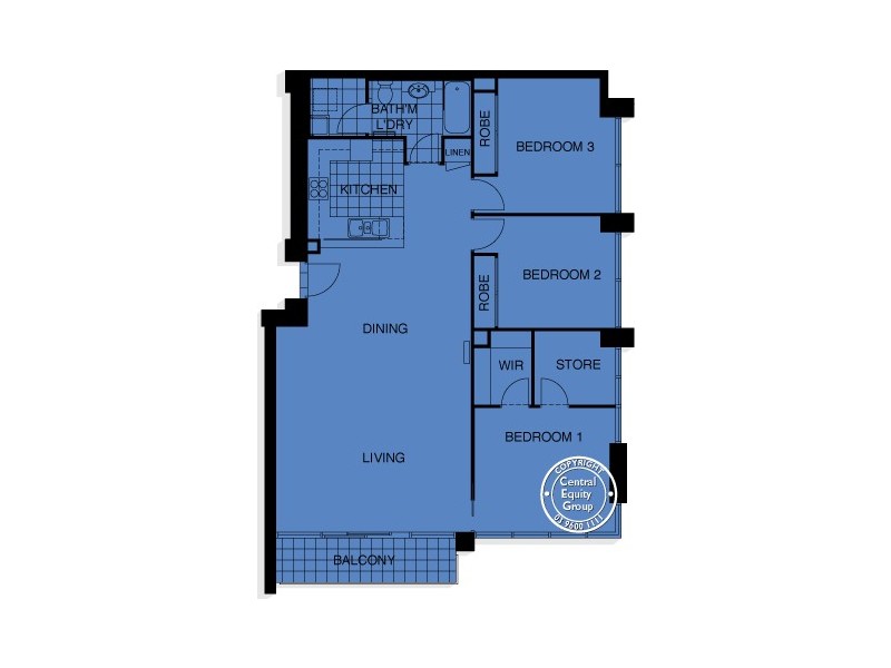 REF 23400/100 Kavanagh Street, Southbank VIC 3006 Floorplan