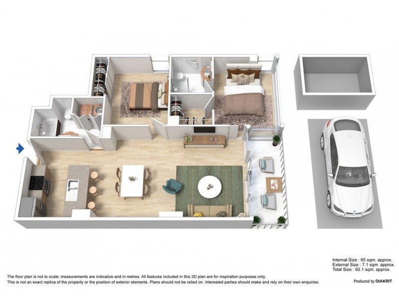 242/88 Kavanagh Street, Southbank VIC 3006 Floorplan