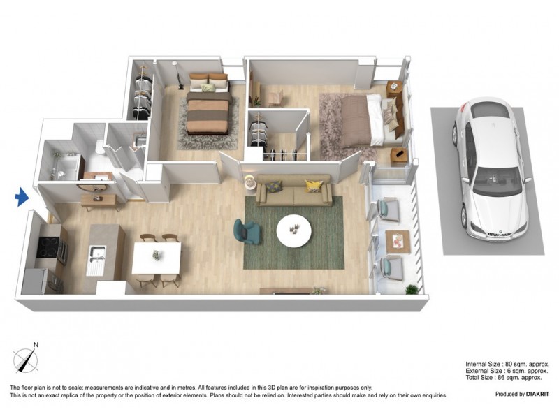 292/88 Kavanagh Street, Southbank VIC 3006 Floorplan