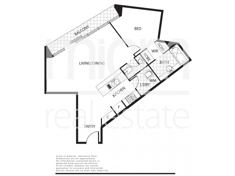 1506/83 Queensbridge Street, Southbank VIC 3006 Floorplan