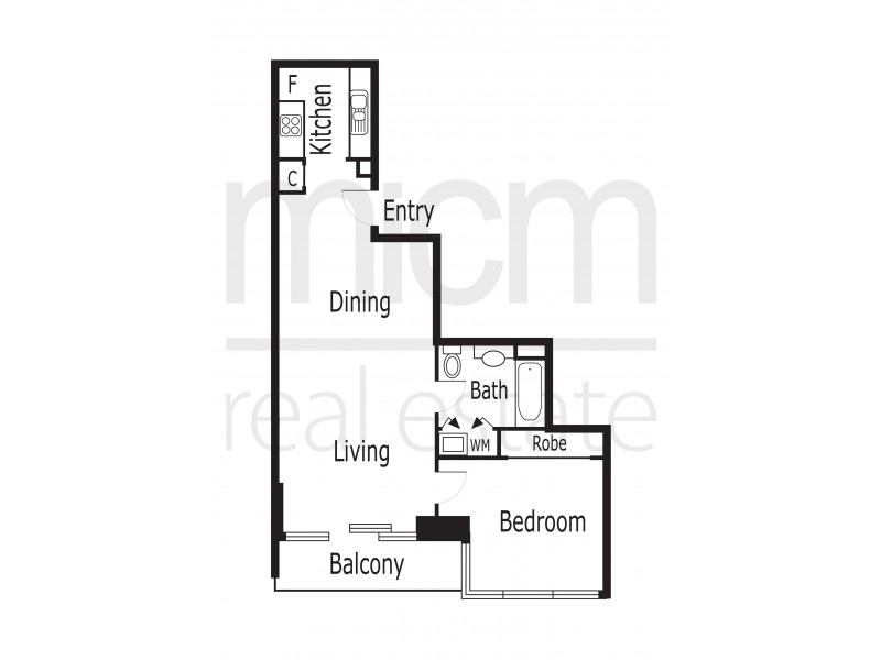 285/183 City Road, Southbank VIC 3006 Floorplan