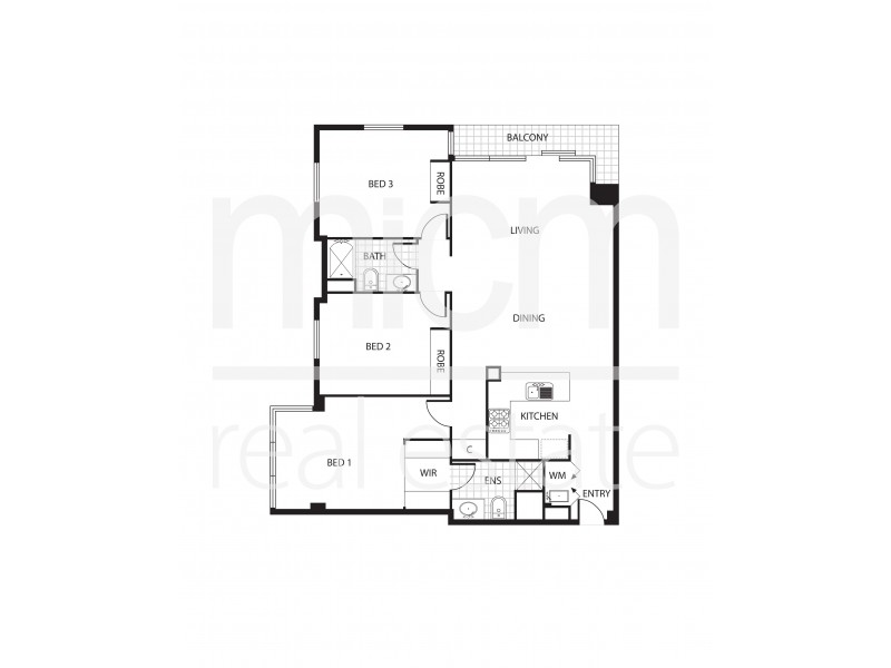 157/79 Whiteman Street, Southbank VIC 3006 Floorplan