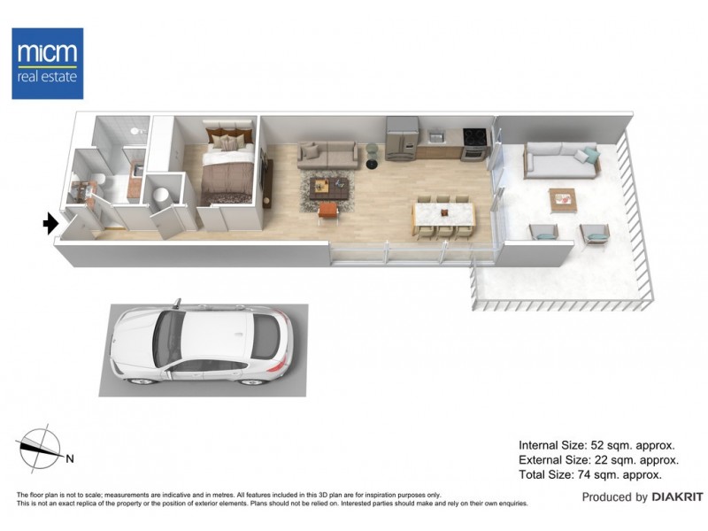 814/555 Flinders Street, Melbourne VIC 3000 Floorplan