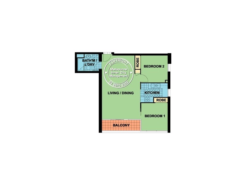 REF 23457/668 Bourke Street, Melbourne VIC 3000 Floorplan