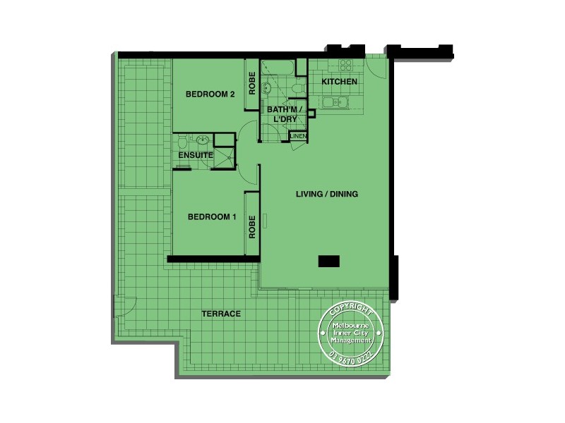 REF 23480/88 Kavanagh Street, Southbank VIC 3006 Floorplan
