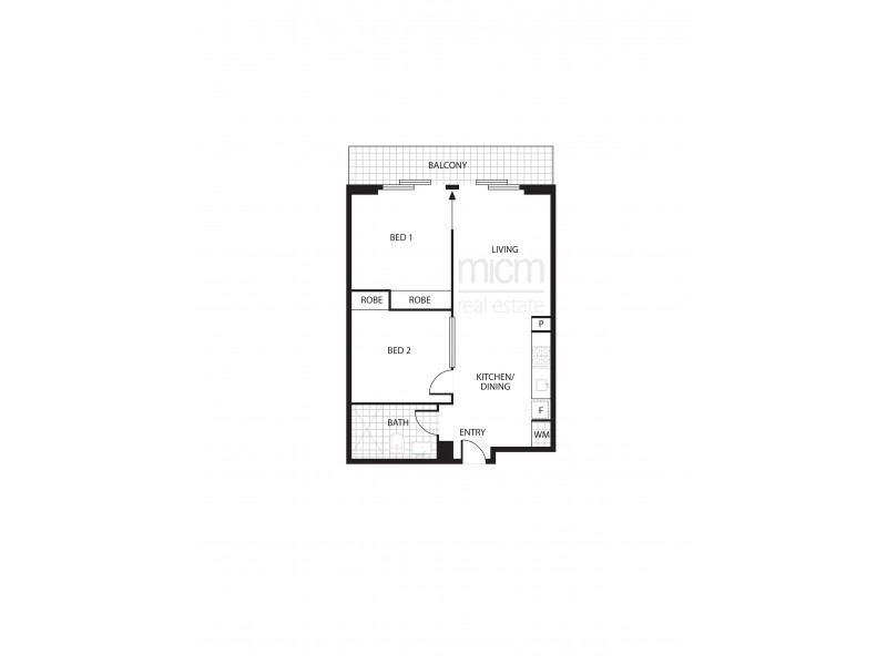 2916/551 Swanston Street, Carlton VIC 3053 Floorplan