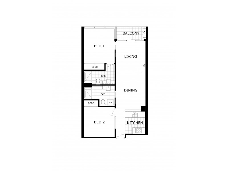 3710/241 City Road, Southbank VIC 3006 Floorplan