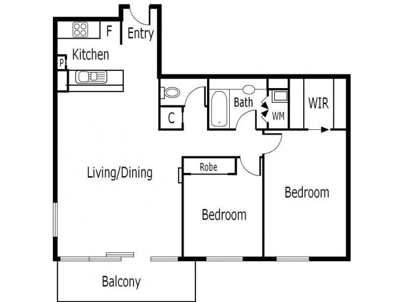 REF 23505/632 St Kilda Road, Melbourne VIC 3004 Floorplan