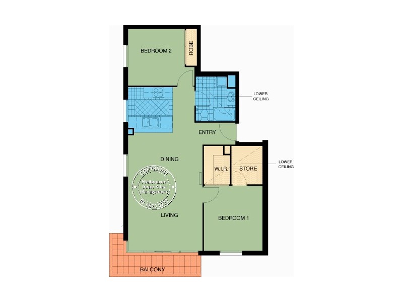 REF 23514/79 Whiteman Street, Southbank VIC 3006 Floorplan