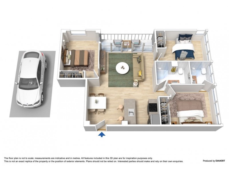 197/88 Southbank Boulevard, Southbank VIC 3006 Floorplan
