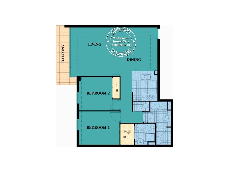 REF 23536/88 Park Street, South Melbourne VIC 3205 Floorplan