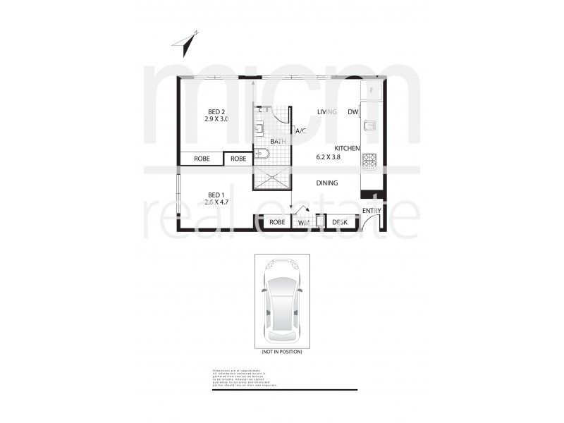 311/55 Jeffcott Street, West Melbourne VIC 3003 Floorplan