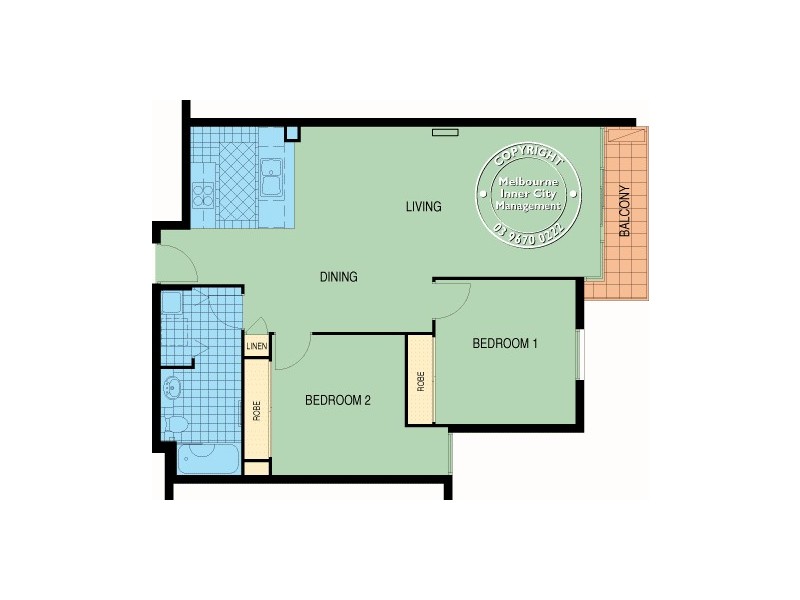 REF 23602/148 Wells Street, South Melbourne VIC 3205 Floorplan