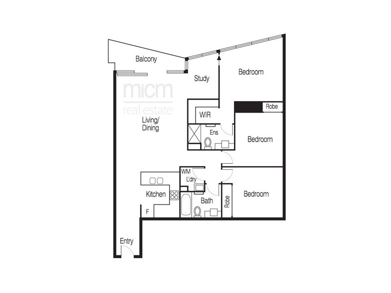 2902/180 City Road, Southbank VIC 3006 Floorplan