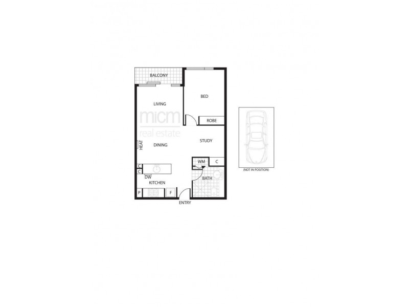 601/1 Bouverie Street, Carlton VIC 3053 Floorplan
