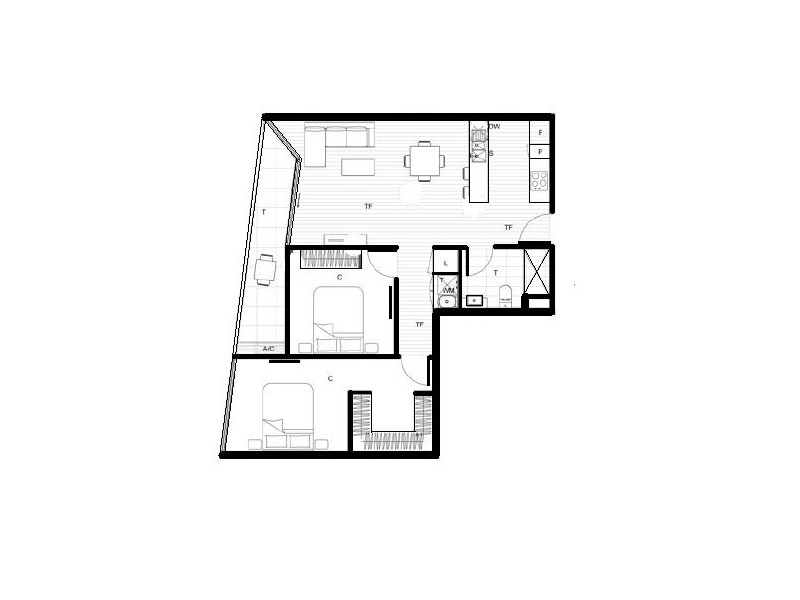 510/3-5 St Kilda Road, St Kilda VIC 3182 Floorplan