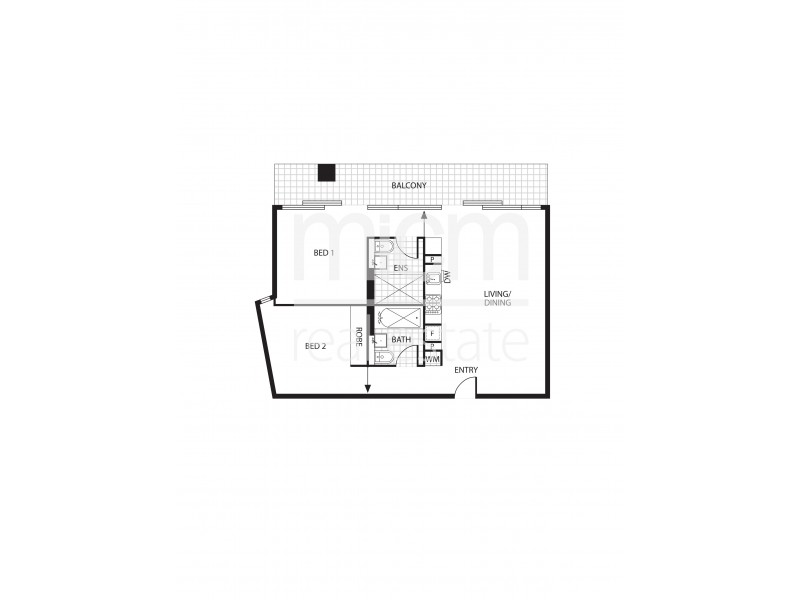 2401/152 Sturt Street, Southbank VIC 3006 Floorplan