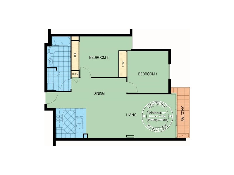 REF 23865/148 Wells Street, South Melbourne VIC 3205 Floorplan