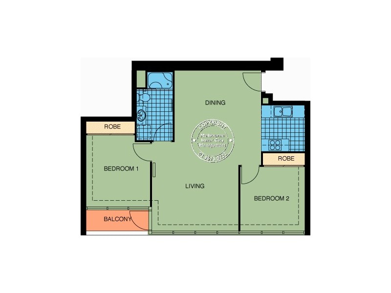 REF 23873/88 Southbank Boulevard, Southbank VIC 3006 Floorplan