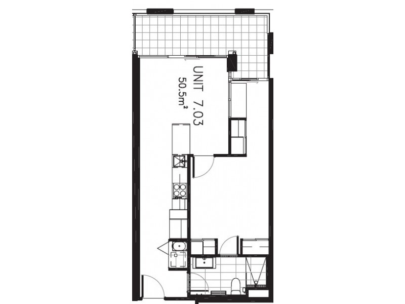 703/33-39 Racecourse Road, North Melbourne VIC 3051 Floorplan