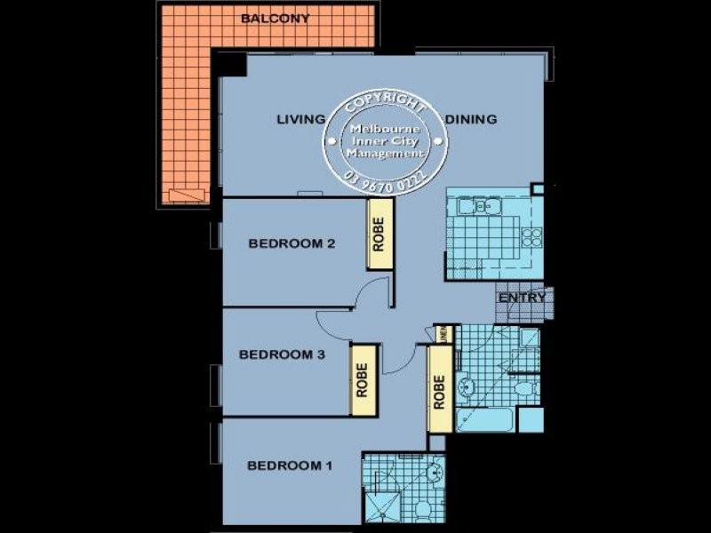REF 23933/83 Whiteman Street, Southbank VIC 3006 Floorplan